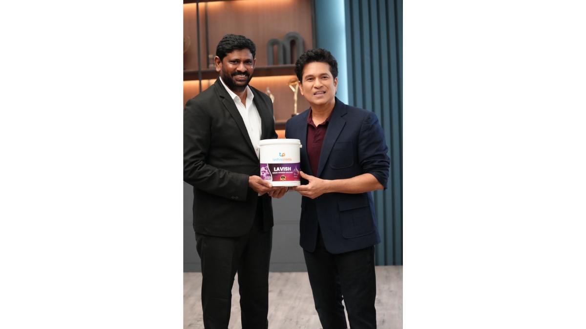 Techno Paints announces Sachin Tendulkar as its Brand Ambassador