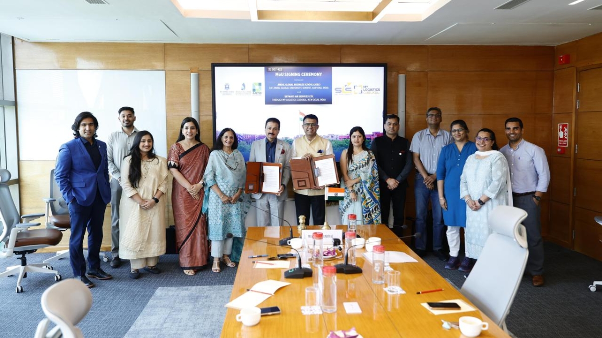 Skyways Air Services Ltd. and O.P. Jindal Global University Sign MoU to Skill Youth in Logistics, Aligned with Skill India Mission