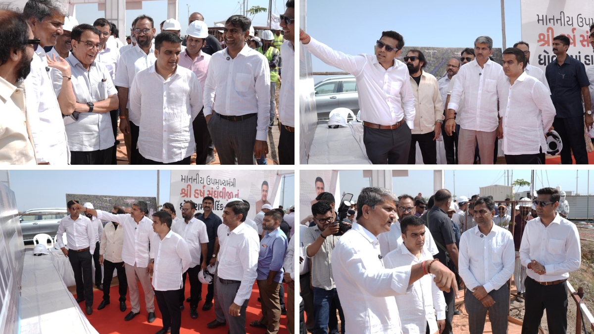 Deputy CM Harsh Sanghavi Visits GAP Group’s Akhilam Township During Dholera Review Tour