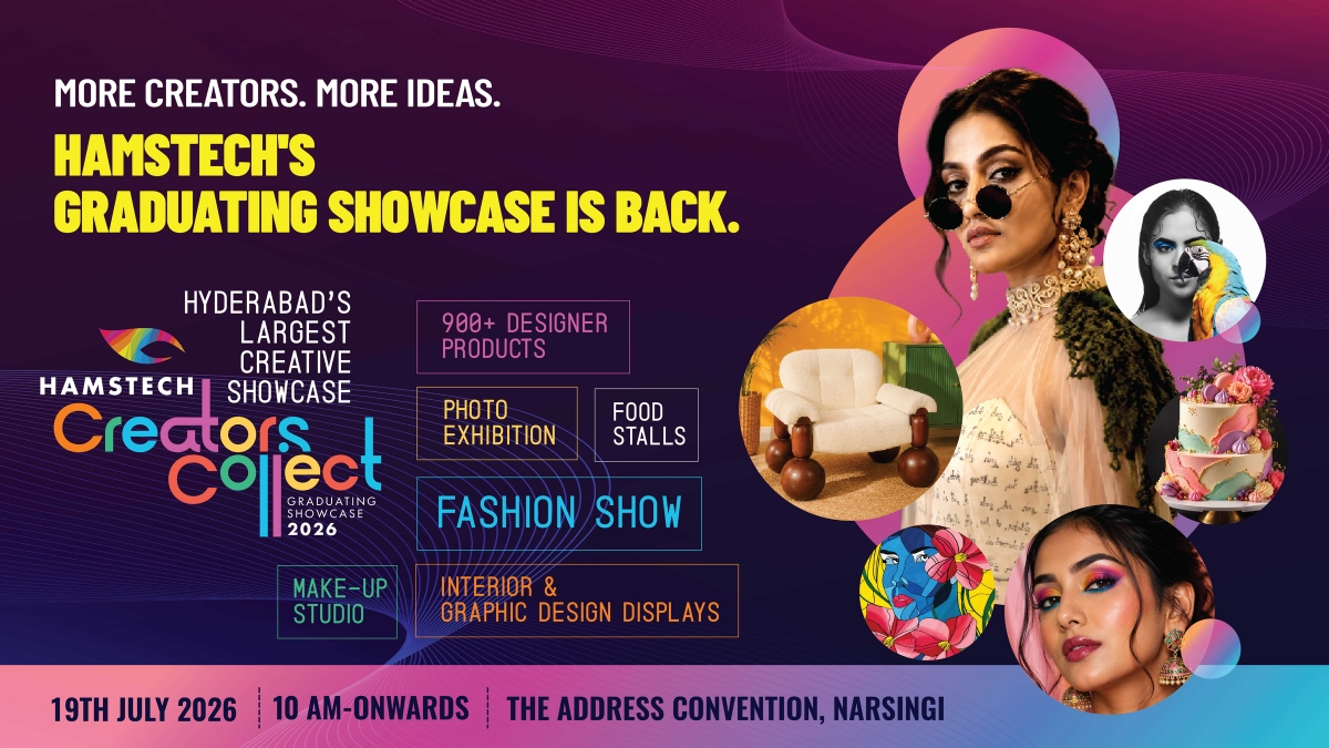 Hamstech to Host Hyderabad’s Largest Creative Showcase Featuring 900+ Graduating Creators